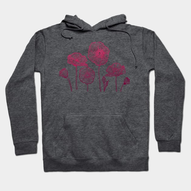 Poppies Hoodie by staceyromanart